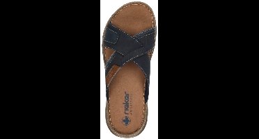 Rieker Heren Slipper - 21491-14 Blauw - Maat 47