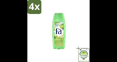 Fa – Douchegel – Caribbean Lemon – 250 ml - Voordeelverpakking - 4 stuks - Douchegel citroen - Citroen geur