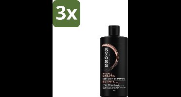 Syoss – Shampoo – Keratin Strength – 440 ml - Bulkverpakking - 3 stuks