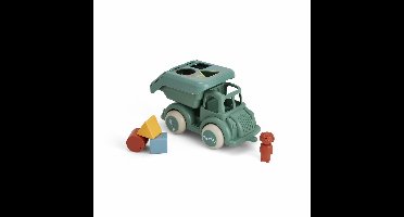 Viking Toys RE:LINE - Vuilniswagen Vormenstoof - 4-Delige Speelset - Gemaakt Van 100% Gerecycled Plastic - Geschikt Vanaf 1 Jaar