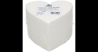 FunCakes Taart Dummy - Piepschuim Blok - Hart - Ø10 cm x 7 cm
