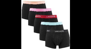 Lacoste heren 5P boxers combi zwart