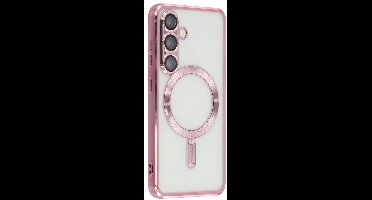 Hoesje Geschikt voor Samsung Galaxy A37 Hoesje Rose Goud - Geschikt voor MagSafeTelefoonhoesje - soft siliconen Backcover