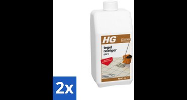 2 x HG Tegelreiniger Glans 1 liter - Tegelreiniger - Vloerreiniger - Glansreiniger - Biologisch Afbreekbaar - Natuursteen