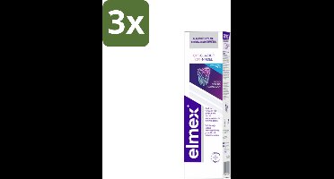 3 x Elmex Tandpasta Glazuur Professional Opti-Glazuur 75 ml - Tandpasta - Glazuurbescherming - Tanderosie - Glazuurverlies - Tandenbescherming