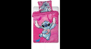 Disney Lilo & Stitch BABY / Peuter dekbedovertrek Heart - 100 x 135 cm / 40 x 60 cm - Katoen