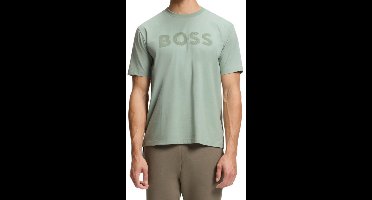 Boss Heren T-Shirt Groen 50553636/357 Ts Iconic Logo