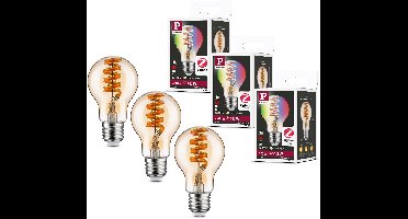 Set Filament 230 V LED-gloeilamp 5x470lm 5x6,3W RGBW+ dimbaar Goud