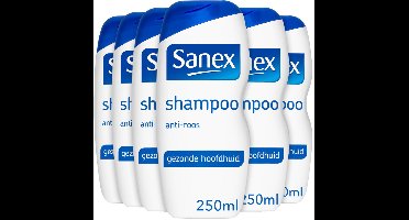 Sanex Anti-Dandruff Shampoo - 6 x 250 ml