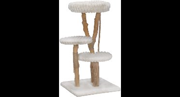 Designed By Lotte Raja - Krabpaal - Hout - Creme - 60x60x114 cm