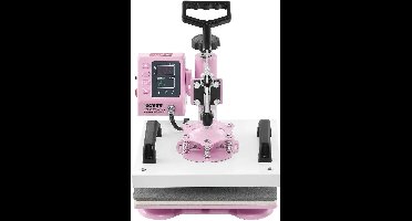 12x10 Inch Hittepers – 360° Swing Away Transferpers – Digitale Sublimatie Machine voor T-Shirts, Kussens & Tassen – Roze