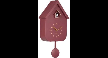 Karlsson Wandklok Solo Color Cuckoo - Bordeaux - 6x21,5x41cm - Wandklok Modern