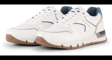 Tom Tailor - Sneakers met mesh inzetstuk - Maat 40 - white