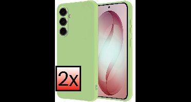 Hoesje - 2 Stuks - Geschikt voor Samsung Galaxy S26 Plus - Sterk & Shockproof - Case Siliconen - Back Cover - Telefoon Hoes - Groen