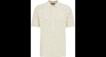 Van Gils Heren regular fit gebreide polo met structuur