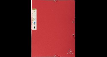 Exacompta 25x FOREVER® Elastomap 3 kleppen uit gerecycleerd karton 380g/m2 - A4 - Rood - 56985E