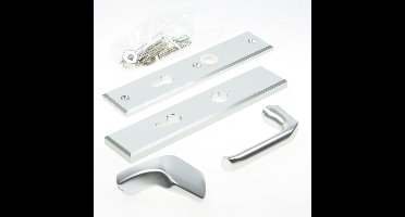Veiligheidsgarnituur - Aluminium - Aluminium - Hoppe - Hoppe London SKG*** - greep/kruk PC72