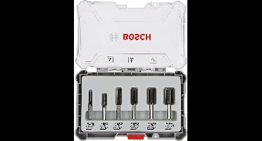 8-delige rechte freesset - schachtdiameter 8 mm