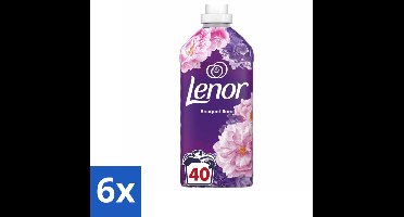 6 x Lenor - Wasverzachter - Bloemenboeket - 40 Wasbeurten - Wasverzachter - Lenor - Bloemenboeket - Geur - Frisheid