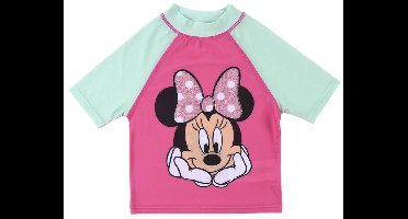 Cerda Group Minnie Rashguard Met Korte Mouwen Roze 24 Months Jongens,Meisjes