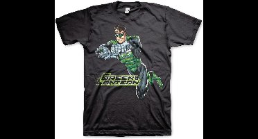 DC Comics Green Lantern Heren Tshirt -2XL- Distressed Zwart