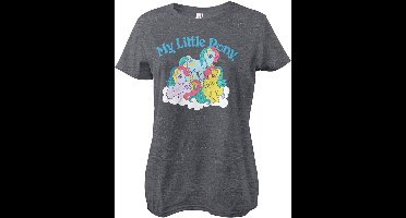 My Little Pony Damen Washed Girly Tee DarkHeather-2XL