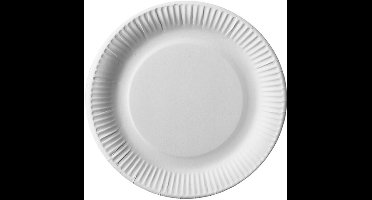 200 Borden, karton pure rond Ø 23 cm wit