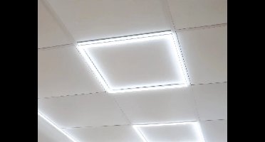 LED Paneel Hollow Wit - Dimbaar - 60x60cm - Set van twee stuks - 36W Instelbare lichtkleur Warmwit tot Koudwit (CCT) - 100lm/W - Duurzaam en Energiebesparend