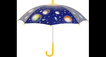 Esschert Design Paraplu voor kinderen - ruimte/planeten thema - Dia 70 cm - automatisch