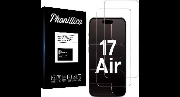 Screenprotector geschikt voor iPhone 17 Air - 2 stuks Beschermglas van glas Transparante glazen schermbeschermfolie