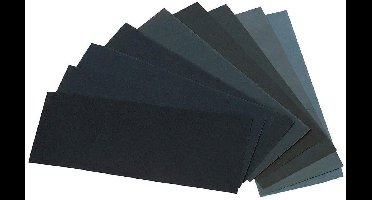 Allecto Plus - Schuurpapierset 24-delig voor auto, houten meubels, steen, lak, metaal - korrel 120 tot 3000, nat en droog