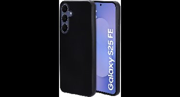 Mobiparts hoesje geschikt voor Samsung Galaxy S25 FE - Zacht TPU - Schokabsorberend TPU - Grip Coating - Zwart