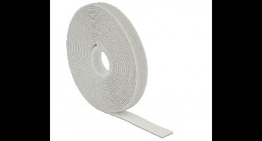 Klittenband rol 13mm / grijs (5 meter)