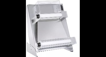 HENDI elektrische deegroller - roestvast staal - automatische start, koud rollen, 0-4 mm, 26-40 cm - 58,5x43,5x71,5 cm - zilvergrijs - voor pizza, pasta en ravioli