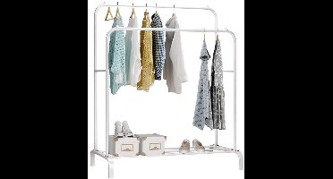 DailySupplies® Kledingrek Metaal - Kledinghangers - Dressboy - Wit