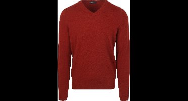 Steppin' Out Pullover V-hals Merinowol Rood - Maat S - Heren - Pullovers