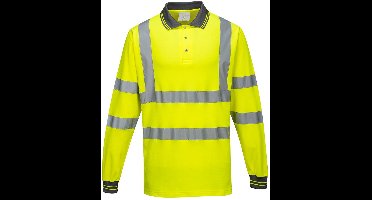 Portwest Comfort Polo lange mouw S271 - Geel - S