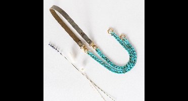 Telefoonkoord - vintage groen - aqua