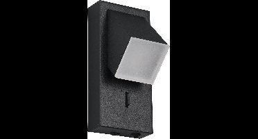 Wandspot zwart Raglan met schakelaar - 248570132