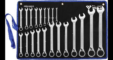 BRILLIANT TOOLS Ringsteeksleutelset 21-delig omkeerbaar 6 - 32 mm...