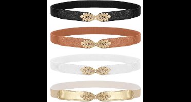 WERFORU Women Thin Tassels Braided Waist Belt, Thin Woven Belt Waist Band for Skirt Dress