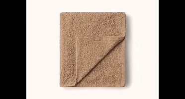 Grote beige badstof handdoek 150x100 cm - Hotelkwaliteit katoen