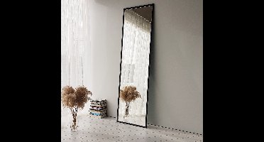 Asir - Chevalspiegel - Zwart - 50 x 60 x 170 cm