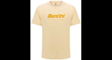 Santini T-shirt Met Korte Mouwen Beige L