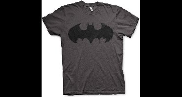 Batman Inked Logo T-shirt donkergrijs S - Katoen - Fan merch, Film, TV-series