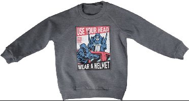 Transformers Kinder Use Your Head Wear A Helmet Kids Sweatshirt HSB-31-TF1204-DTF558 DarkHeather-10 Jahre