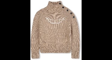 Zadig & Voltaire X60514 Truien & Vesten Meisjes - Sweater - Hoodie - Vest- Camel - Maat 152