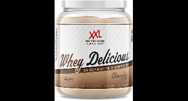 XXL Nutrition - Whey Delicious - 80% Eiwit - Chocolade - Wei Eiwitpoeder met BCAA & Glutamine, Proteine Poeder, Eiwit shake, Whey Protein - Diverse Smaken - 1000 gram (33 shakes)
