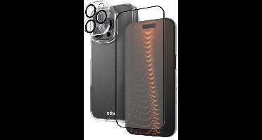 Sbs Hoesje En Glas Beschermingsset Voor Iphone 16 Pro Met D3O Technologie