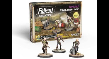Fallout: Wasteland Warfare - Ack Ack, Sinjin & Avery - Uitbreiding - Modiphius Entertainment - Ongeschilderd